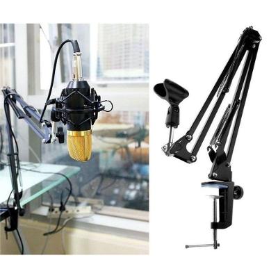Braço Suporte Pedestal de Mesa Articulado para Microfones com Estrutura Flexível Preto OEM