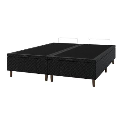 Base Para Cama Box Baú Bipartido Odin Umaflex Preto
