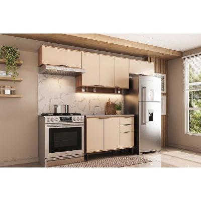 Cozinha Completa Alpha 4 Portas 2 Gavetas MDF Off White