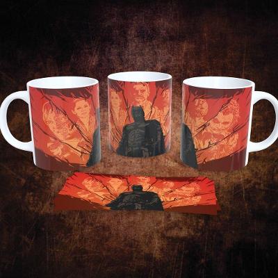 Caneca de Porcelana 325ml Decorada Dc Comics Estampa 5 para Café Chá e Outras Bebidas Apta