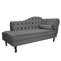 Kit Diva Recamier Diana 160Cm Lado Esquerdo E 02 Poltronas Julia Corano - Doce Sonho Móveis Cinza - 5