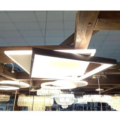 Plafon Dcx03124 Quad 40CM 58W 3000K em Acrílico para Iluminação Interna Preto