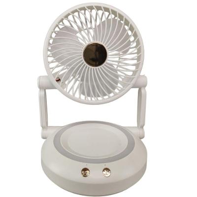 Ventilador de Mesa Dobrável Retrátil 3W 16cm 3 Velocidades Branco BSL3813 Bivolt com LED