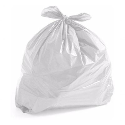 Saco para Lixo 40 Litros Comum em Polietileno de Baixa Densidade 100 Unidades Branco Higipack