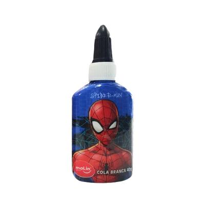 Cola Branca Molin do Brasil Homem-aranha Estampa 1 Rápida Secagem Forte Aderência 40G