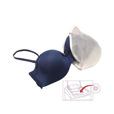 Saco Protetor para Lavar Sutiã para Lingeries em Poliéster 100% Que Protege Roupas Delicadas Branco
