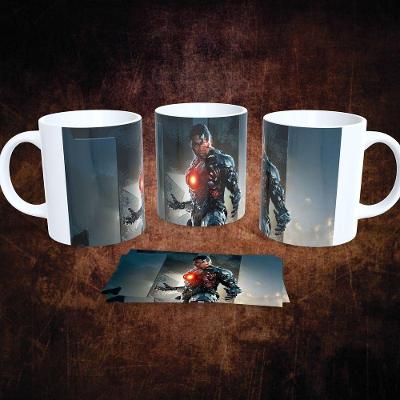 Caneca Dc Comics Estampa 16 em Porcelana 325ML Apta para Micro-ondas Vermelho Outras Marcas
