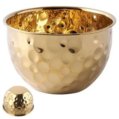 Tigela BSL3881-5 Multiuso em Inox para Cozinha e Mesa Dourado Ideal Importados