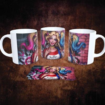 Caneca de Porcelana 325ML DC Comics Estampa 25 Vermelho para Bebidas Quentes Outras Marcas