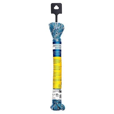 Corda Trançada Pet Meada 6 mm X 10 m para Uso Doméstico Esportivo Agronegócio e Pet Shops Preto