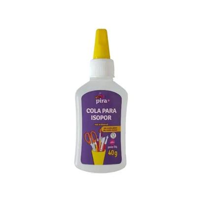 Cola Incolor para Isopor 40G para Artesanato Materiais Porosos Embalagem 40G Piratininga