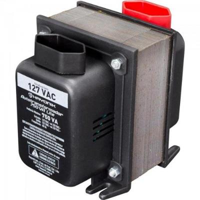 Autotransformador 750VA Lite [F002] 110V-220V com Relé Térmico Automático Rearmável Preto Hayonik