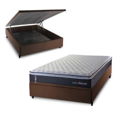 Cama Box Baú Casal 138x188 Dakota Espuma D33 King House