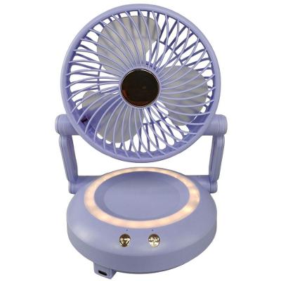 Ventilador de Mesa Dobrável Portátil 3W 16cm 3 Velocidades Lilás BSL3813 Bivolt Silencioso
