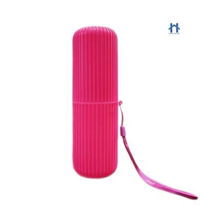 Estojo Porta Escova e Pasta Dental OEM Multiuso em Plástico Pink para Viagem Trabalho e Escola 3