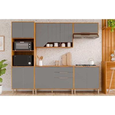 Cozinha Celeste C5P172 11 Portas 2 Gavetas Marrom