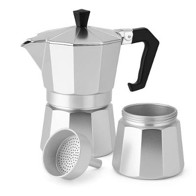 Cafeteira Italiana Manual Yeet Moka 3 Xícaras 150 ml Alumínio Prata 110V