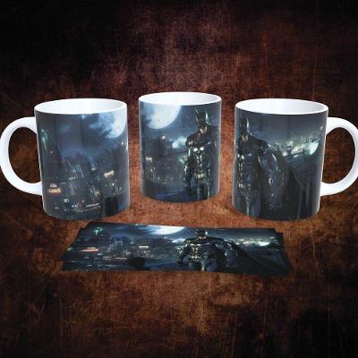 Caneca de Porcelana 325ml Decorada Dc Comics Estampa 1 Apta para Micro-ondas Ideal para Cafés Chás