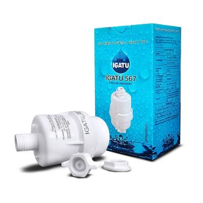 Filtro para Bebedouro Industrial Igatu 567 Vazão 20L-H Entrada 1-2 Saída 1-4 Branco