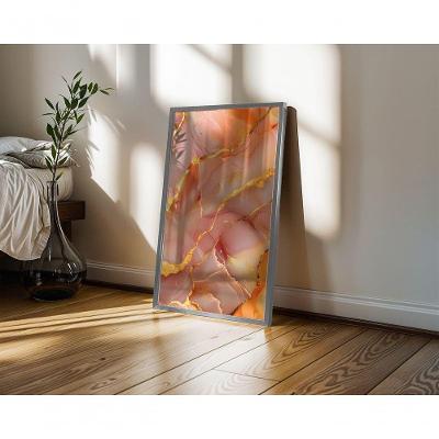 Quadro Decorativo Gold 22 Retangular 50X70 com Moldura Caixa Preto