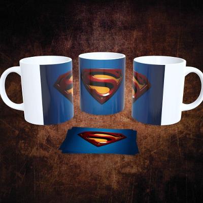 Caneca de Porcelana 325ML DC Comics Estampa 23 com Estampa Temática em Cores Vibrantes Outras Marcas