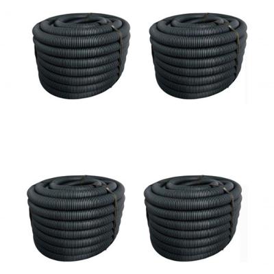 Conduíte Elétrico Corrugado 1" X 25 m em PEAD Resistente à Compressão e Impactos Cinza Higipack