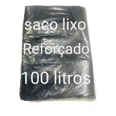 Saco para Lixo Saco Lixo 100 Litros Reforçado 100 Unidades para Descarte de Resíduos em Grande