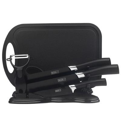 Conjunto de Facas de Chef 7 Peças em Aço Inoxidável com Lâminas Afiadas a 60° e Design Ergonômico