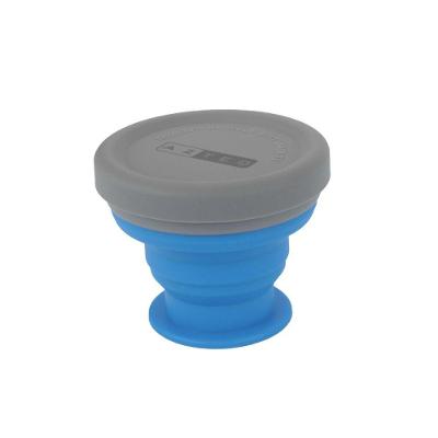 Copo Dobrável Cup Go Colapsável 200ML Livre de BPA com Tampa em Silicone Alimentar Azteq