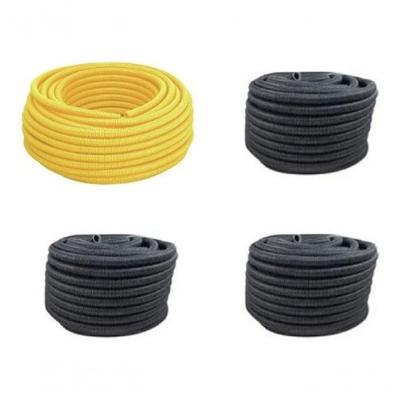 Conduíte Corrugado Eletroduto 3-4 para Instalações Elétricas Reforçado Amarelo e Cinza Higipack