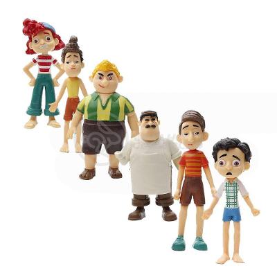 Brinquedo Infantil Conjunto Cartela Menino Luca e Seus Amigos 6 Bonecos Azul Smart Bracelet