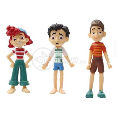 Conjunto de Bonecos Infantis Conjunto Cartela Menino Luca e Seus Amigos 6 Personagens de Coleção
