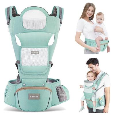 Canguru para Bebê 3 em 1 Ergonômico com Hipseat Até 30kg Verde OEM