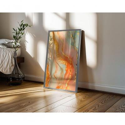 Quadro Decorativo Gold 26 Retangular 50 X 70 Preto para Decoração de Ambientes Internos