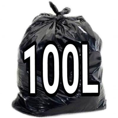 Saco para Lixo Sacos de Lixo 100 Litros Preto 300 Unidades 100L 75X85CM Higipack