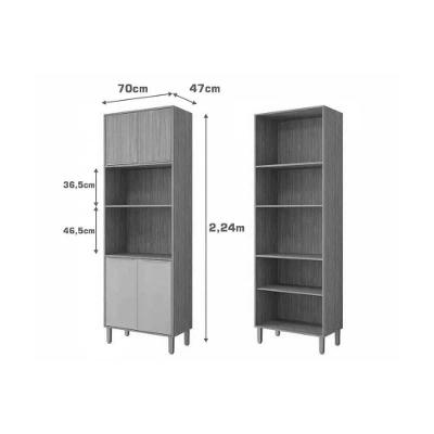 Cozinha Completa Divina 9 Portas 2 Gavetas MDF 120cm Titânio
