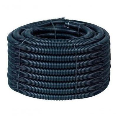 Conduíte Eletroduto Dual 1-2 Reforçado Rolo 50M para Instalação Elétrica Preto Higipack
