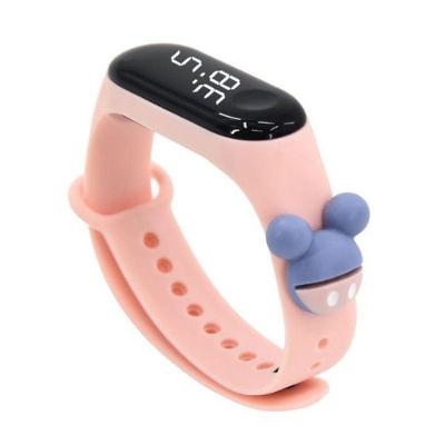 Relógio Infantil Menino Spiderman Pikachu Digital Pulseira Silicone LED Resistente à Água OEM