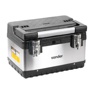 Caixa Baú para Ferramentas Cbi020 20KG com Bandeja Interna e Alça Ergonômica Inox Vonder