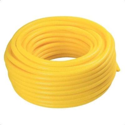 Conduíte Corrugado Amarelo de 3-4 25MM Rolo com 50 Metros Leve e Reforçado