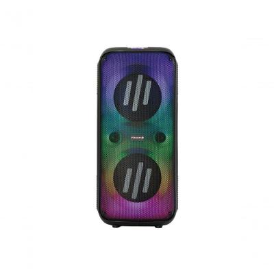 Caixa Amplificada Lumi Tower 670 TWS 670W RMS com Bluetooth 5.0, USB e Cartão Micro SD Preta