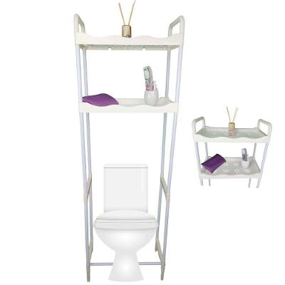 Rack Estante SU-ORG-4 Organizador 2 Prateleiras Metal Polipropileno para Banheiro Branco e Off-White