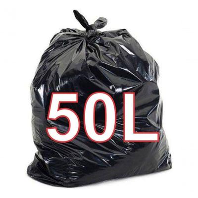 Saco para Lixo Super Reforçado Industrial 50 Litros Preto para Uso Doméstico e Comercial Higipack