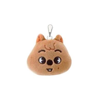 Chaveiro de Pelúcia Skzoo Han Quokka para Colecionar Macio Marrom OEM