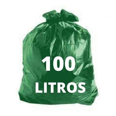 Sacos para Lixo Reciclável 100L Melhor Custo Beneficio 20UN Verde Higipack