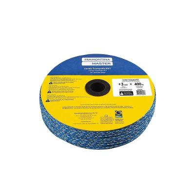 Corda Trançada Pet 3 mm para Amarrações de Cargas Azul Tramontina