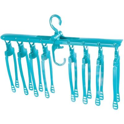 Cabideiro Seca Tudo 2505 para Secar Roupas com 8 Cabides Integrados Azul Lig Brin