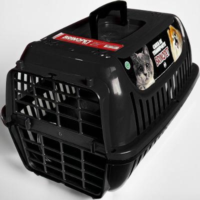 Caixa de Transporte para Pets OEM N1 Ou N2 para Gatos e Cães em Polipropileno Preto 1 Unidade
