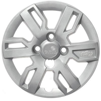 Calota Automotiva 227CB-PTA Uno Mille Way Aro 13 para Fiat Cubo Baixo Prata