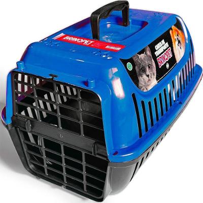 Caixa de Transporte para Pets OEM Gatos e Cães em Polipropileno Azul Tamanho N1 Ou N2 1 Unidade